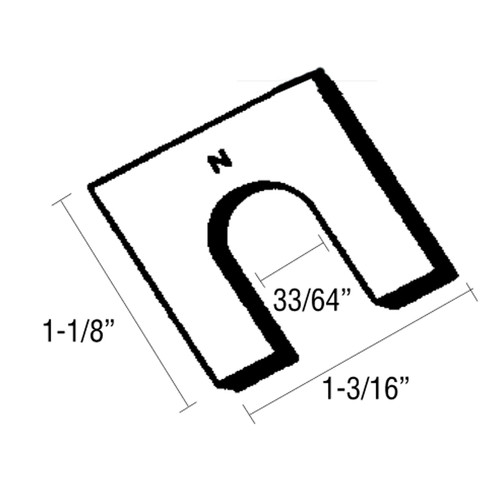 45-502, 45-503, 45-504 - "N" Series Caster / Camber Alignment Shims Dimensions