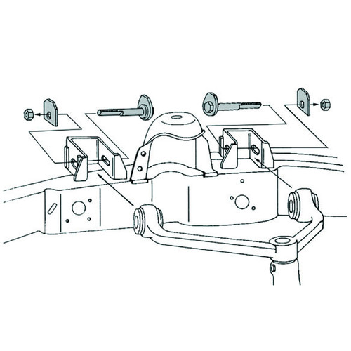 44-767- 1998-2012 Ford Ranger Explorer, Mazda B-Series Pickup Front Alignment Quick Cam Set Installation Diagram
