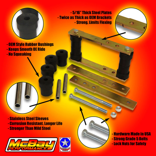 SK-5004 Rear Shackle Lift Kit Features | McBay Performance