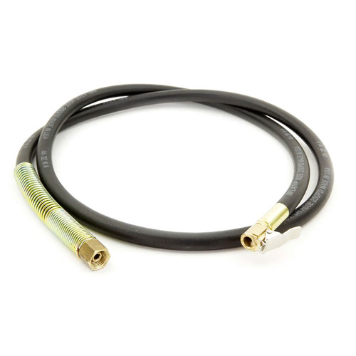 TI00020 - FMC John Bean Tire Changer 54" Inflator Replacement Hose Assembly with Spring Guard TI00020 - FMC John Bean Tire Changer 54" Inflator Replacement Hose Assembly with Spring Guard