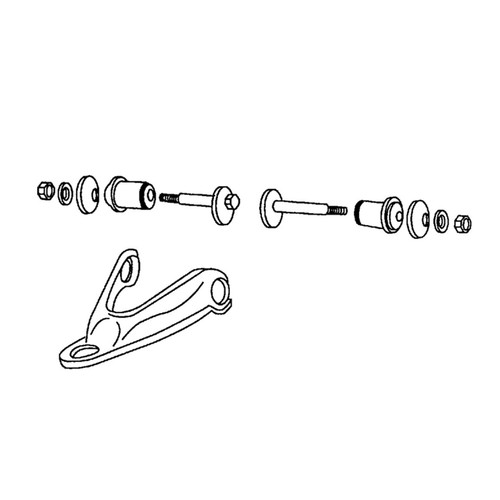 41-8243 - Dodge D-Series Truck, B-Series Van & Ramcharger 2WD Front Camber Caster Cam Bolt Kit Diagram