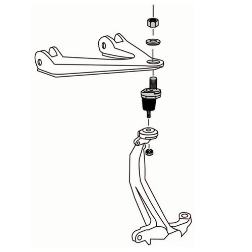 44-2498 - 1999-2010 Chevrolet Silverado GMC Sierra 2500 3500 Adjustable Front Camber Alignment Upper Ball Joint Installation Diagram 44-2498 - 1999-2010 Chevrolet Silverado GMC Sierra 2500 3500 Adjustable Front Camber Alignment Upper Ball Joint Installation Diagram