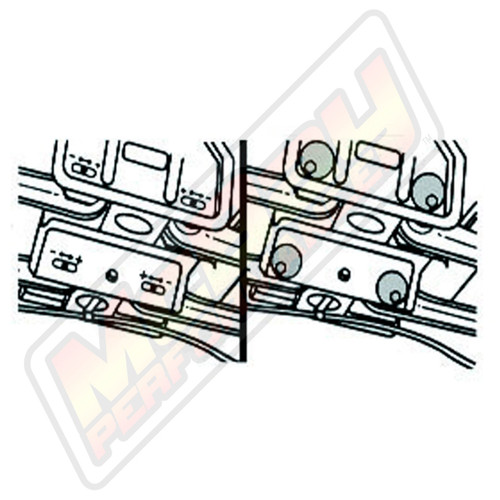 46-132 - 1986-1995 Ford Taurus / Mercury Sable Sedan Rear Camber Cam Bolt Alignment Kit Installation Diagram 46-132 - 1986-1995 Ford Taurus / Mercury Sable Sedan Rear Camber Cam Bolt Alignment Kit Installation Diagram