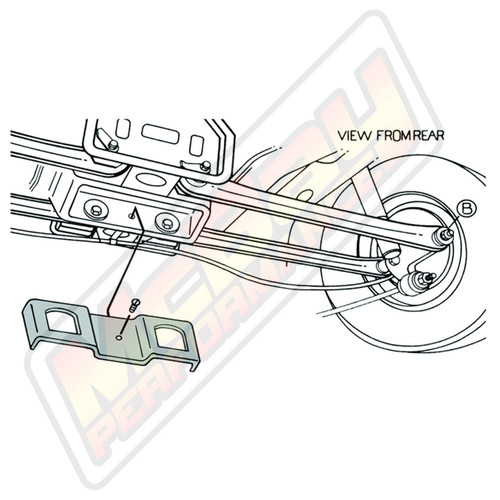 46-134 - 1996-2007 Ford Taurus / Mercury Sable Sedan Rear Camber Alignment Kit Installation Diagram 46-134 - 1996-2007 Ford Taurus / Mercury Sable Sedan Rear Camber Alignment Kit Installation Diagram