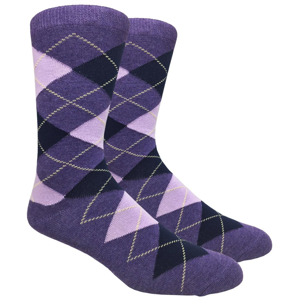 FineFit Black - Heather Purple Argyle (ADB012) - 1 Dozen FineFit Black - Heather Purple Argyle (ADB012) - 1 Dozen