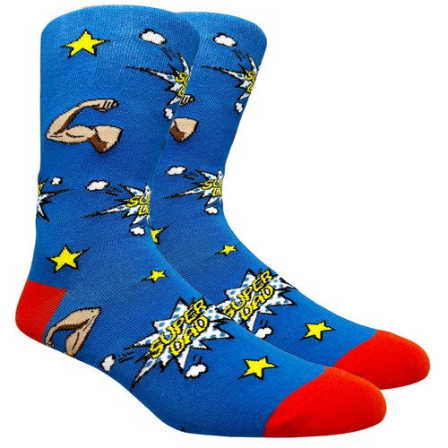 FineFit Novelty Socks - Super Dad (NV149) - 1 Dozen