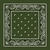 100% Cotton Multi-Purpose Bandanas - Olive - 1 Dozen