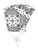 FineFit Paisley White Face Mask - 1 Dozen