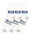 Wing Crew Sport Socks - White/Grey Heel & Toe (Size: 9-11) - 1 dozen