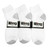 Wing Sports Ankle Socks - White/Grey (Size: 10-13) - 1 dozen