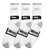 Wing Sports Crew Socks - White/Grey USA Logo (Size: 10-13) - 1 dozen