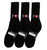 Socks Plus Crew Socks - Black (Size: 10-13) - 1 Dozen 