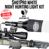 WICKED LIGHTS® SHOTPRO™ EXTREME RANGE WHITE ULTRA-MAX LED NIGHT HUNTING KIT