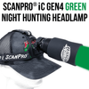 WICKED LIGHTS® SCANPRO® IC GEN4 GREEN NIGHT HUNTING HEADLAMP KIT W2101
