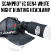 WICKED LIGHTS® SCANPRO® IC GEN4 WHITE LED NIGHT HUNTING HEADLAMP W2103