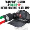 WICKED LIGHTS® SCANPRO® IC GEN4 3-N-1 NIGHT HUNTING HEADLAMP KIT W2100