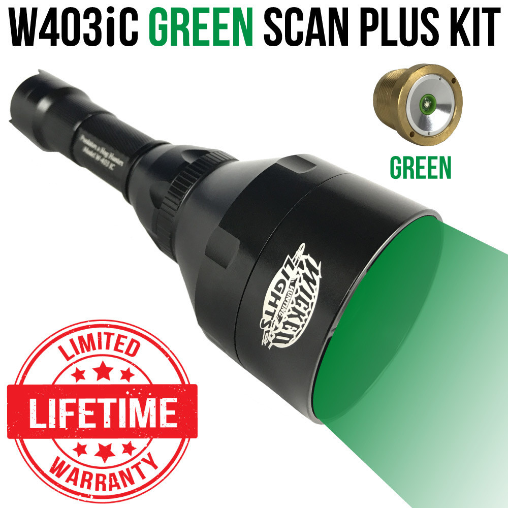Wicked Lights W403iC Green Scan Plus Night Hunting Light Kit for hog