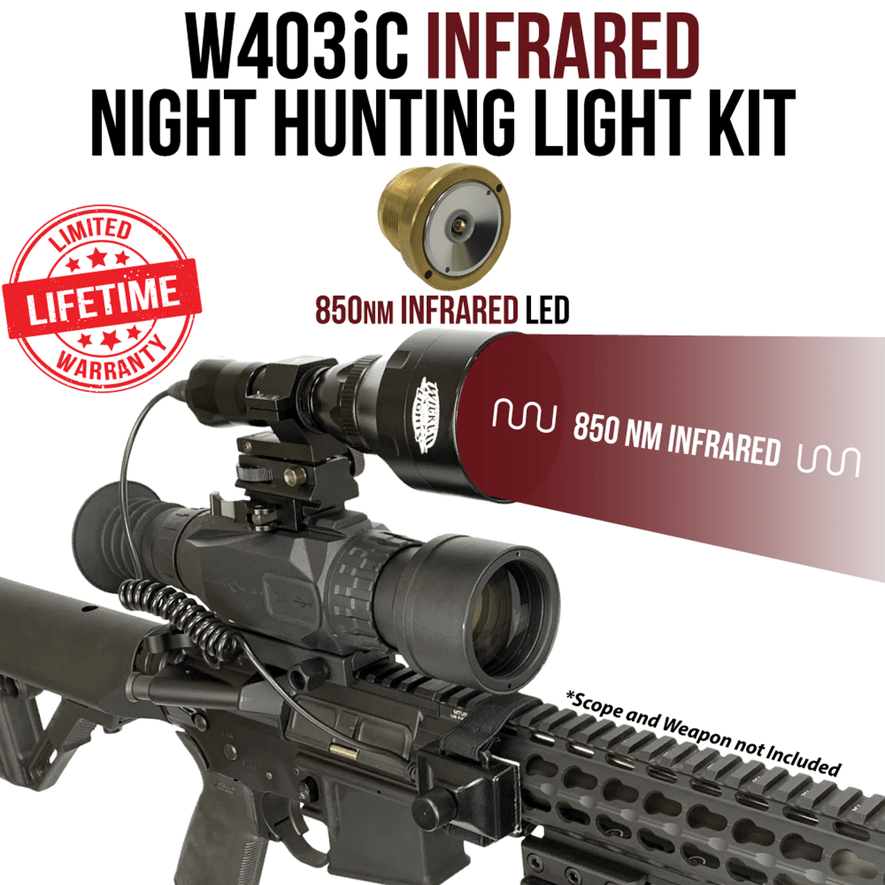 Night Vision Scope Wicked Lights A67iR LED In (850nm IR, 940nm