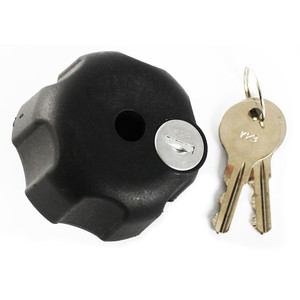 RAM Mount Knob w\/Keyed Lock & 1\/4" - 20 Brass Hole [RAM-KNOB3LU]