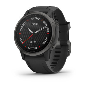 fēnix® 6S Sapphire, Carbon Gray DLC with Black Band