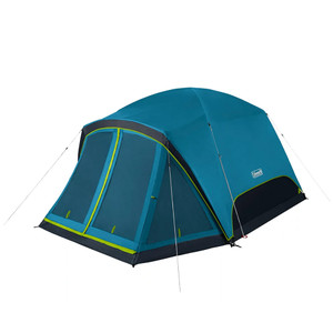 Coleman Skydome 6-Person Screen Room Camping Tent w\/Dark Room Technology [2155647]