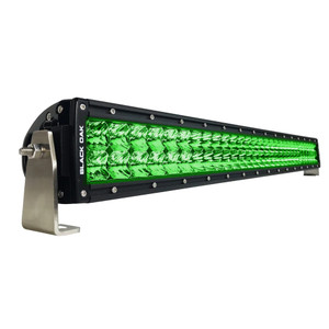 Black Oak Curved Double Row Combo Green Hog Hunting 30" Light Bar - Black [30CG-D3OS]