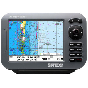 SI-TEX GPS Chart-Dual Frequency 600W Sonar System - 8 Color LCD w\/Internal  External GPS Antenna  C-MAP 4D Card [SVS-880CFE+]