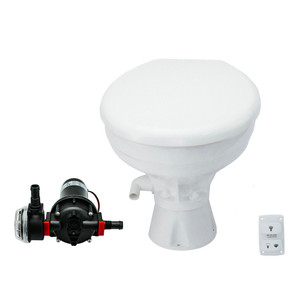Johnson Pump AquaT Toilet Silent Electric  Comfort - 24V w\/Pump [80-47232-02]