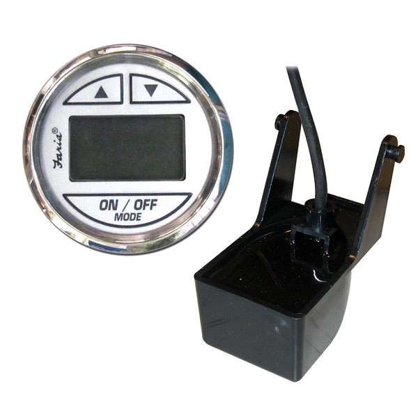 Faria Chesapeake SS White 2" Depth Sounder w\/Transom Mount Transducer [13850]