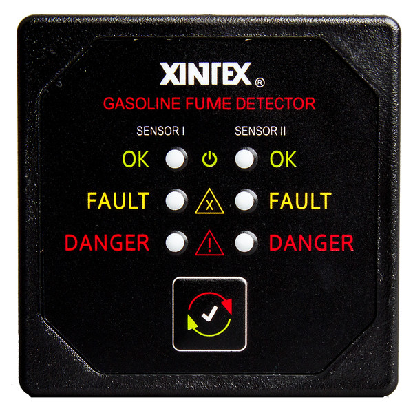 Xintex Gasoline Fume Detector w\/2 Plastic Sensors - Black Bezel Display [G-2B-R]