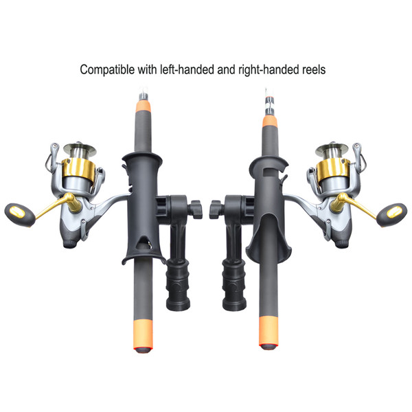 RAM Mount RAM Tube Jr. Rod Holder w\/ 4" Post & Adapt-A-Post Track Mounting Base [RAP-390-SAAPU]