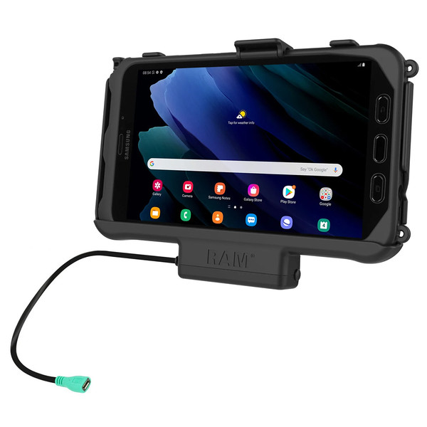 RAM Mount RAM EZ-Rollr Powered Dock f\/Samsung Tab Active 2  3 [RAM-HOL-SAM60PU]