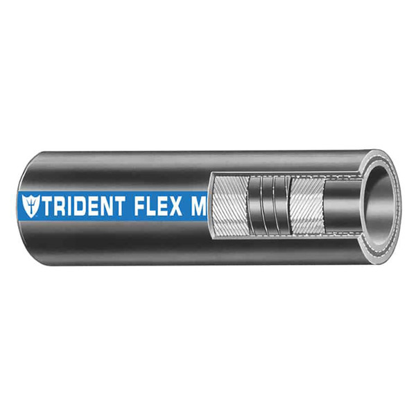 Trident Marine 3\/4" x 50 Coil Flex Marine Wet Exhaust  Water Hose - Black [100-0346]