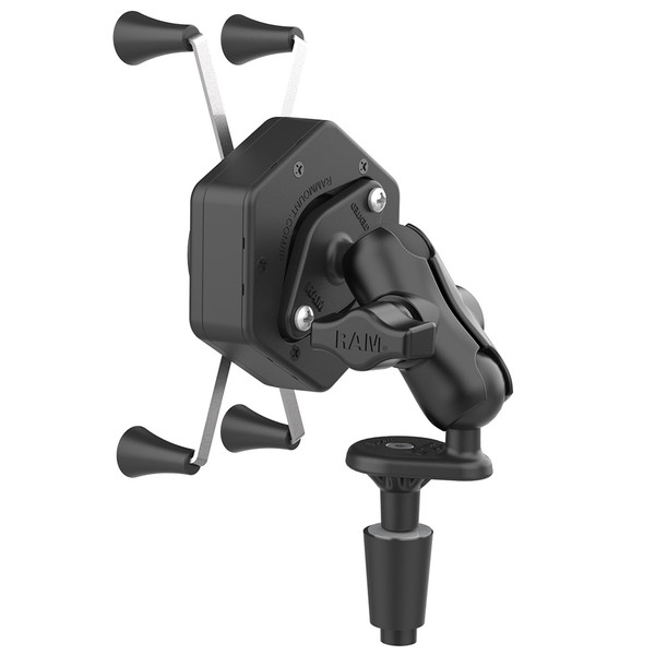 RAM Mount RAM X-Grip Large Phone Mount w\/Vibe-Safe  Fork Stem Base - Short [RAM-B-176-A-UN10-462]