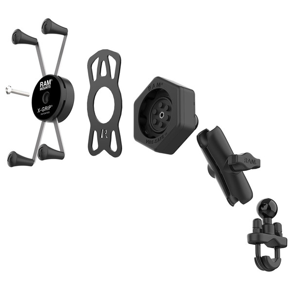 RAM Mount RAM X-Grip Large Phone Mount w\/Vibe-Safe  U-Bolt Base - Medium [RAM-B-149Z-UN10-462]