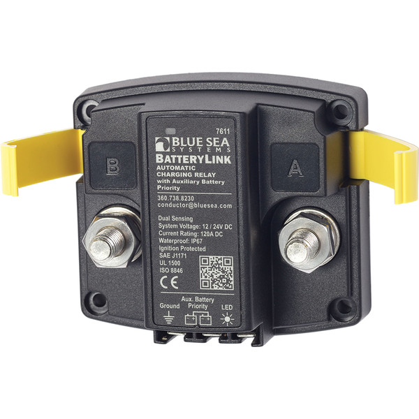 Blue Sea 7611 DC BatteryLink Automatic Charging Relay - 120 Amp w\/Auxiliary Battery Charging [7611]