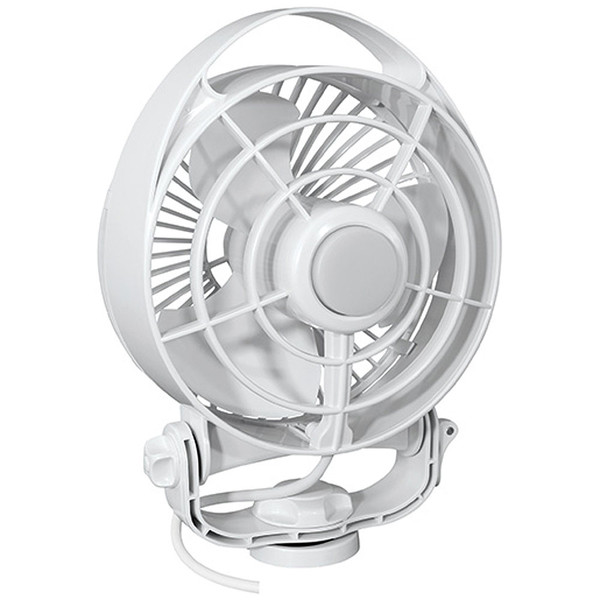 Caframo Maestro 12V 3-Speed 6" Marine Fan w\/LED Light - White [7482CAWBX]