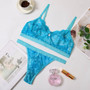 Wire Free Bra & Panties Set in Electric Blue - Quality Fabric