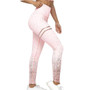 Pink Elegant Leggings - Spray Brush Design