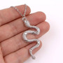 Silver Stunning Snake Necklace - Minimalist Design