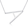 Silver Elegant Alphabet Necklace - Choose Your Letter