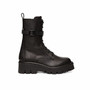 Black Leather Boot by Valentino Side View