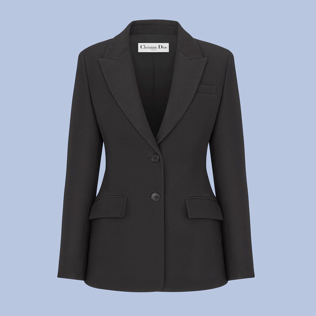 Dior Wool & Silk Jacket in Black