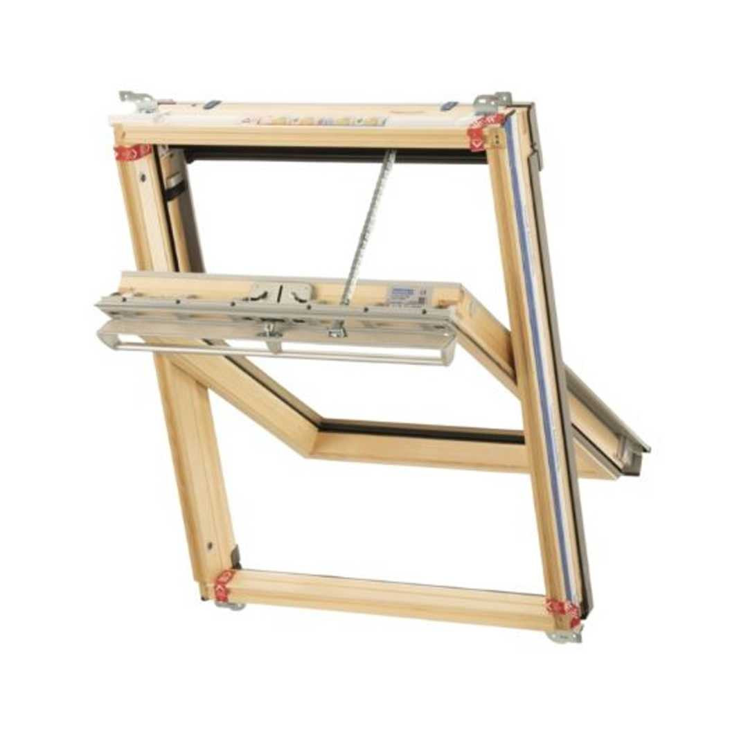 Keylite Standard Electric Pine Centre Pivot Roof Window with Hi