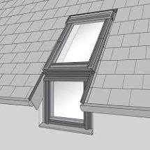 VELUX EFW PK06 0012 Tile flashing Twin Installation