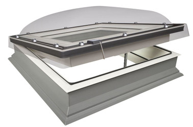 FAKRO DEC-C P2 08K Electric Domed Flat Roof Window with Anti-burglary Double glazing 120x120cm