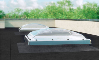 FAKRO DXC-C P2 01K Fixed Domed Flat Roof Window with Anti-burglary Double glazing 60x60cm