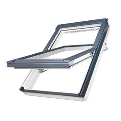 FAKRO White Polyurethane Centre Pivot Roof Window