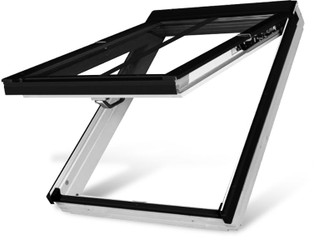 FAKRO FPW-V/C P2 02 Conservation Style Dual Action Roof Window in White Acrylic Double glazed 55x98cm