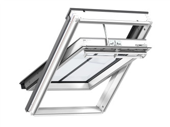 VELUX White Painted Centre-Pivot Pine Roof Window 55x118